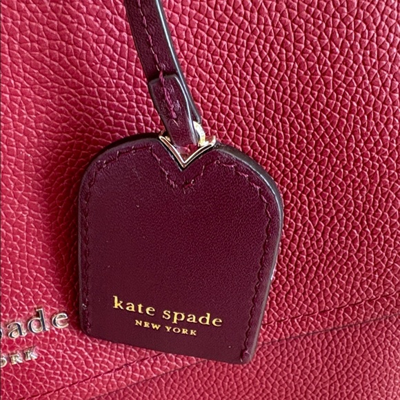 NWOT Kate Spade Burgundy Leather Backpack bag purse like new main image 9